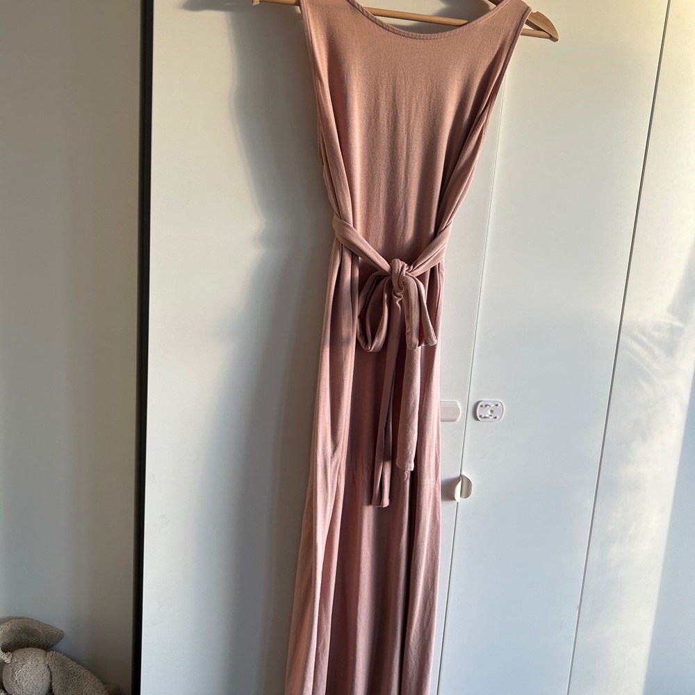 Cuyana Blush Sleeveless Maxi Dress